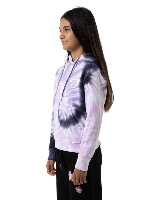 SANTA CRUZ - OPUS DOT CHEST HOODIE PINK TYE DYE