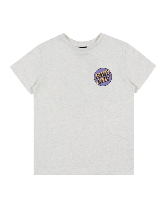 SANTA CRUZ - OTHER DOT REVERSE CHEST TEE WHITE MARLE