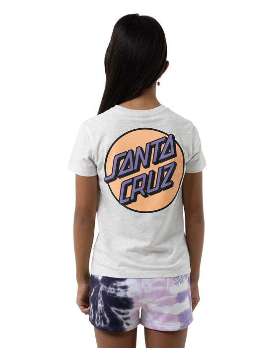 SANTA CRUZ - OTHER DOT REVERSE CHEST TEE WHITE MARLE