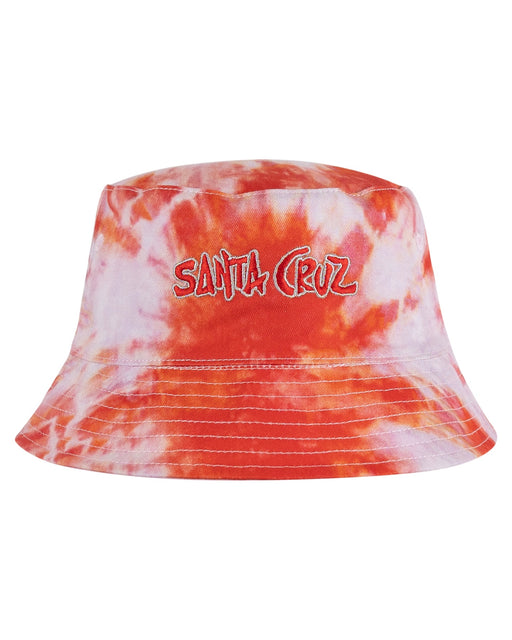 SANTA CRUZ - TROPIC REVERSIBLE BUCKET HAT ROSE TIE DYE