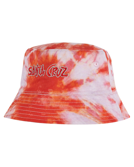 SANTA CRUZ - TROPIC REVERSIBLE BUCKET HAT ROSE TIE DYE