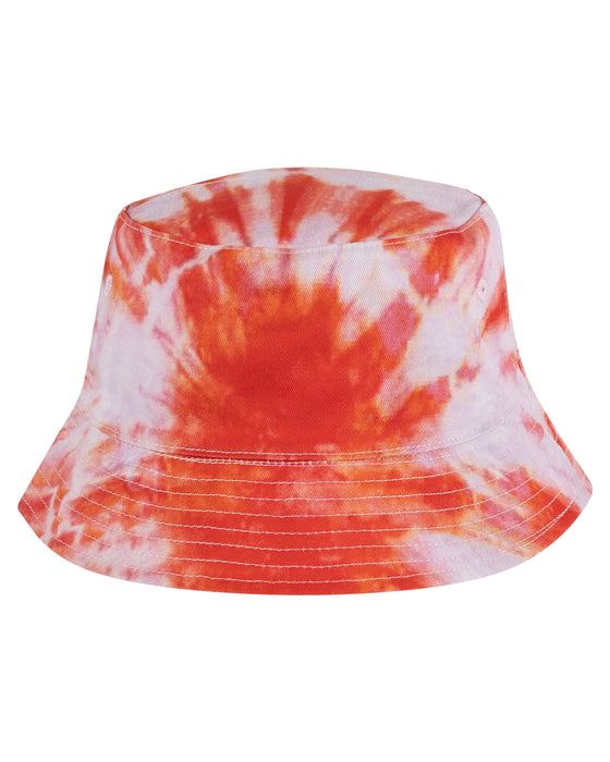 SANTA CRUZ - TROPIC REVERSIBLE BUCKET HAT ROSE TIE DYE