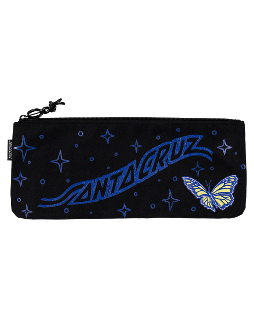 SANTA CRUZ - WINGED BUTTERFLY STRIP PENCIL CASE BLACK