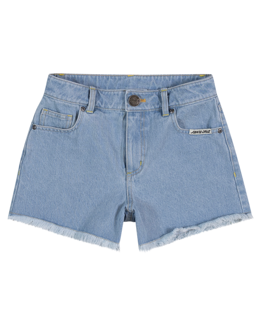 SANTA CRUZ - MFG RETRO DOT JEAN SHORTS LIGHT WASHED INDIGO