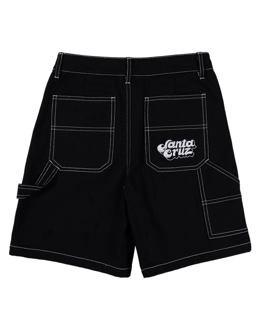 SANTA CRUZ - GROOVY STACK CARPENTER JEAN SHORTS BLACK