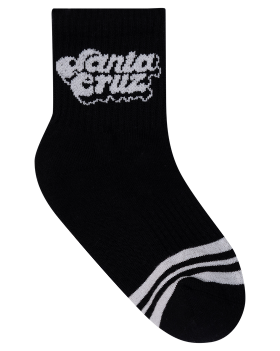 SANTA CRUZ - GROOVY STACK MID SOCK 2 PACK BLACK PINK