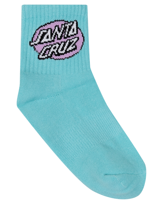 SANTA CRUZ - OVAL DOT MID SOCK 3 PACK ROSE WHITE OCEAN