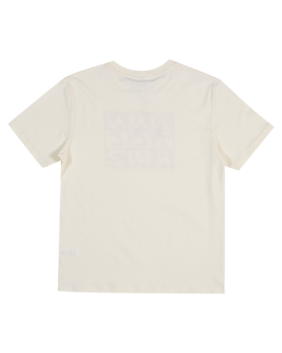 SANTA CRUZ - CHECKER BLOCK FRONT SHORT SLEEVE TEE CREAM