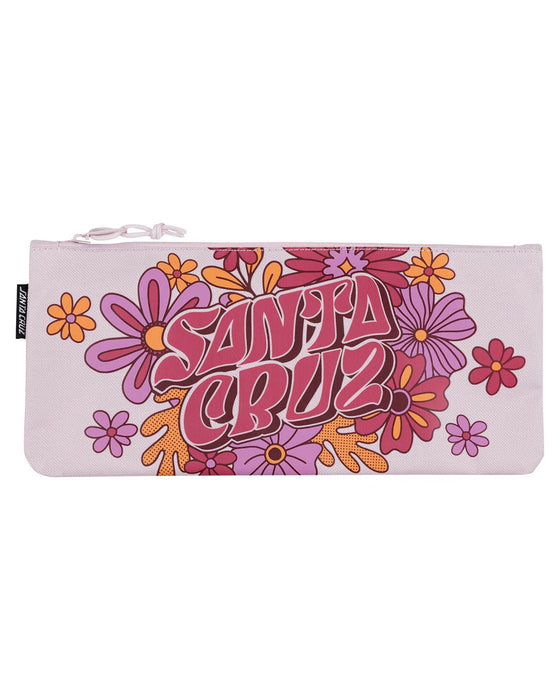 SANTA CRUZ - VIBES SINGLE ZIP PENCIL CASE PINK