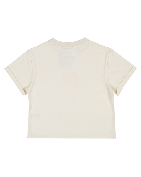 SANTA CRUZ - FLAME DOT MONO FRONT TEE CREAM