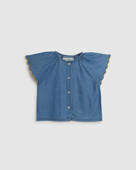 ALEX & ANT - EMMI TOP CHAMBRAY