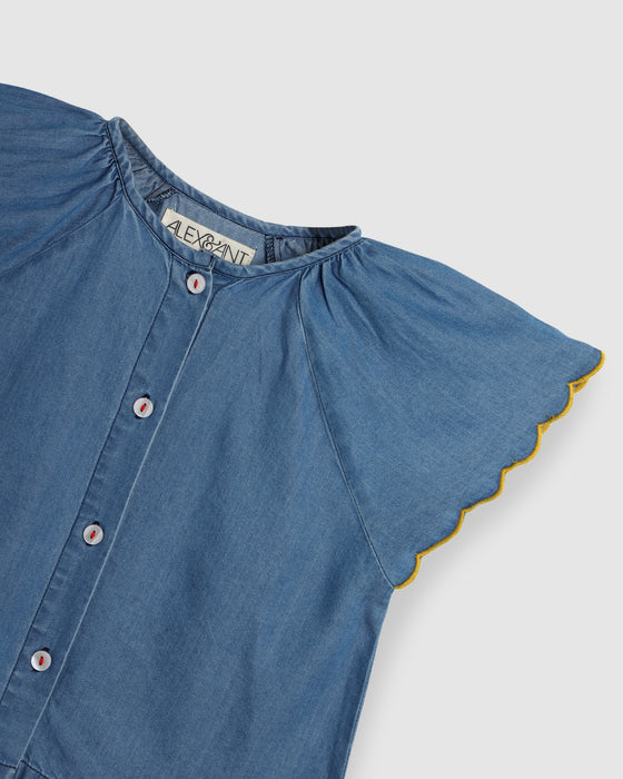 ALEX & ANT - EMMI TOP CHAMBRAY