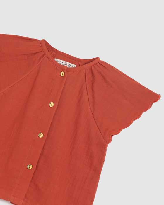 ALEX & ANT - EMMI TOP FLAME RED