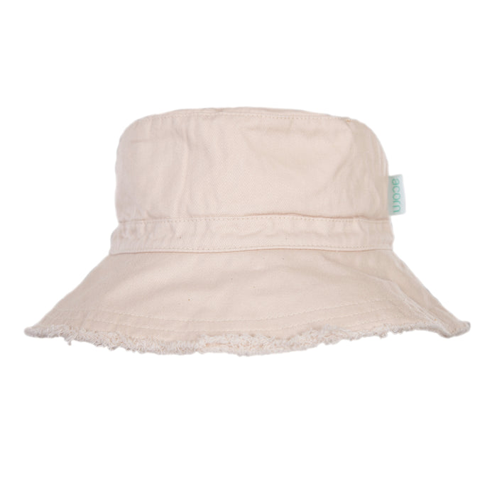 ACORN - VANILLA FRAYED BUCKET HAT