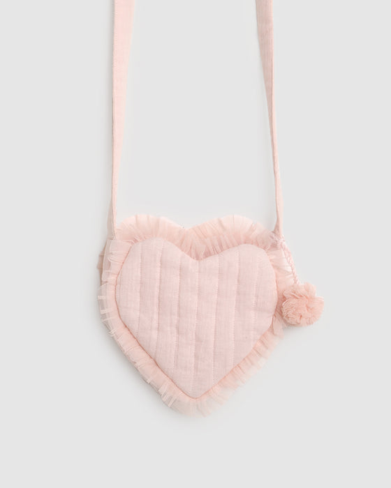 ALEX & ANT - I LOVE YOU BAG PINK GINGHAM