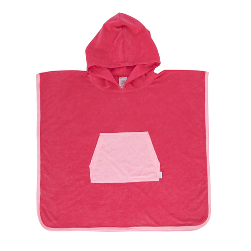 ACORN - PINK TERRY TOWELLING HOODED TOWEL