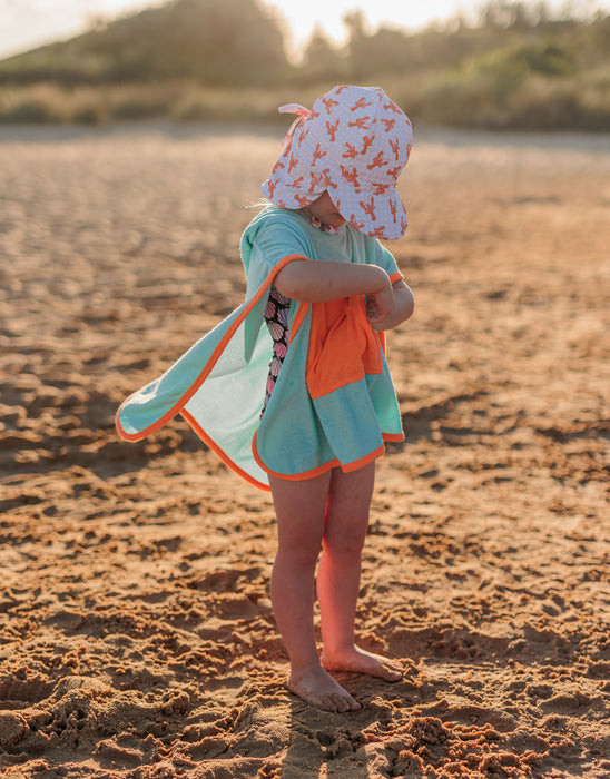 ACORN - LIGHT BLUE TERRY TOWELLING HOODED TOWEL