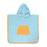 ACORN - LIGHT BLUE TERRY TOWELLING HOODED TOWEL