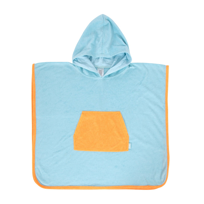 ACORN - LIGHT BLUE TERRY TOWELLING HOODED TOWEL