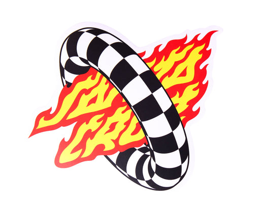 SANTA CRUZ - GOAL FLAME STICKER BLACK