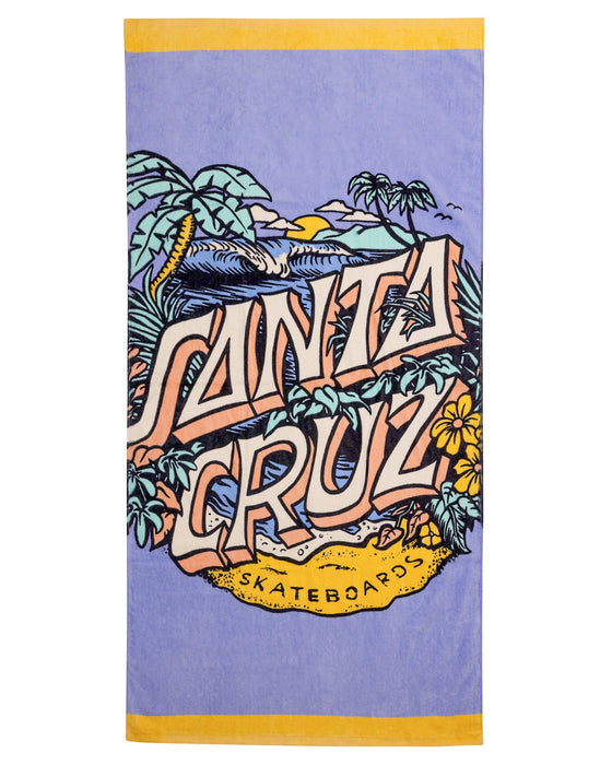 SANTA CRUZ - ALOHA DOT TOWEL IRIS