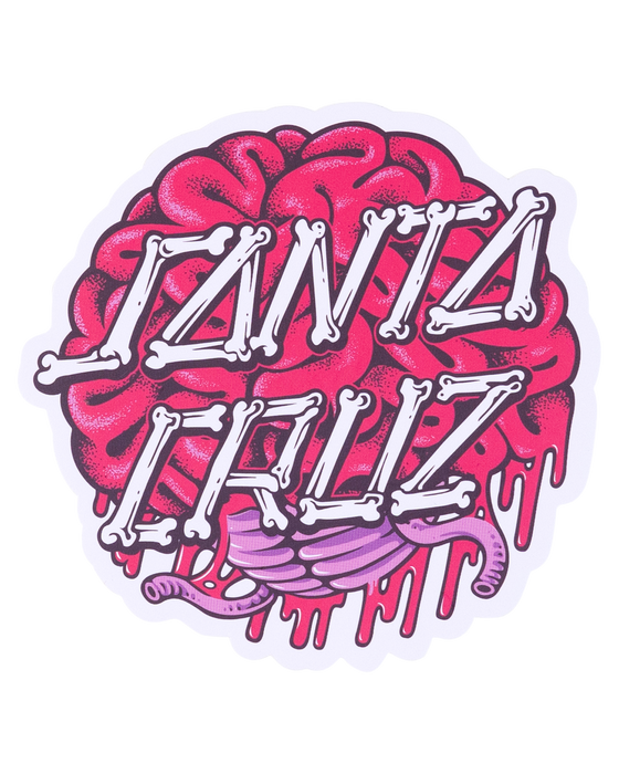 SANTA CRUZ - BRAIN DOT STICKER PINK