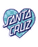 SANTA CRUZ - CHECKER HEART DOT STICKER AQUA
