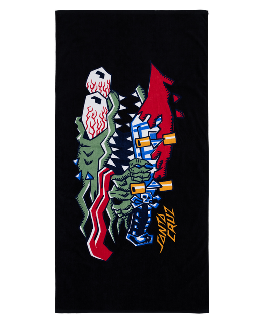 SANTA CRUZ - MEEK SCRATCHED SLASHER TOWEL BLACK