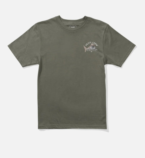 SALTY CREW - LURKING BOYS SS TEE DUSTY OLIVE