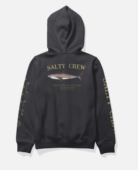SALTY CREW - BRUCE BOYS HOOD FLEECE BLACK
