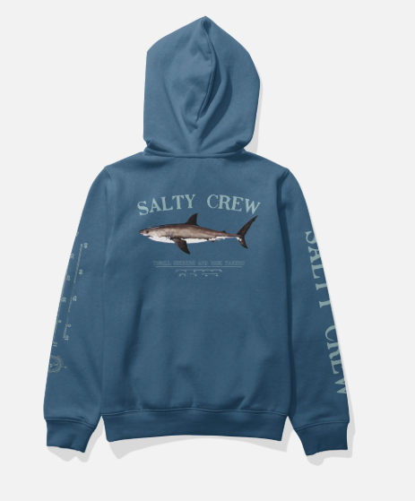 SALTY CREW - BRUCE BOYS HOOD FLEECE CAST BLUE