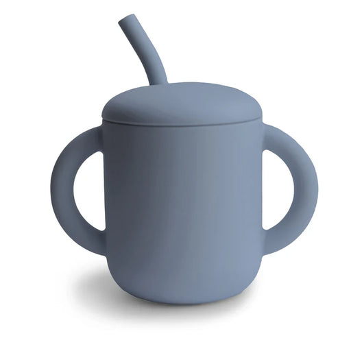 MUSHIE - SILICONE TRAINING CUP + STRAW TRADEWINDS