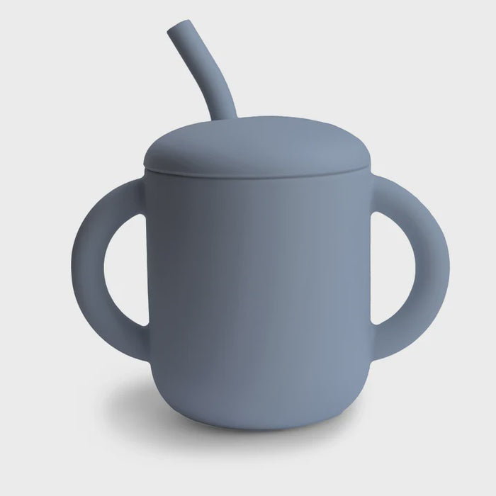MUSHIE - SILICONE TRAINING CUP + STRAW TRADEWINDS