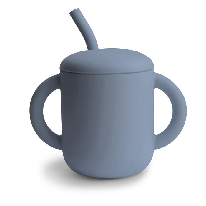 MUSHIE - SILICONE TRAINING CUP + STRAW TRADEWINDS
