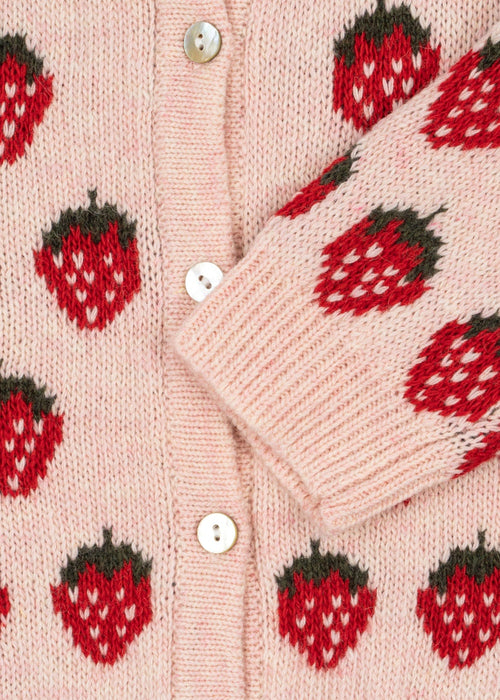 KONGES SLØJD - BELOU KNIT CARDIGAN STRAWBERRY
