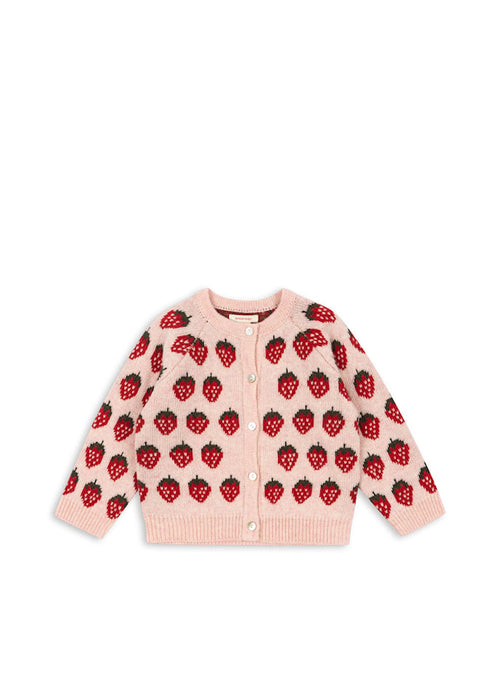 KONGES SLØJD - BELOU KNIT CARDIGAN STRAWBERRY