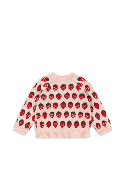 KONGES SLØJD - BELOU KNIT CARDIGAN STRAWBERRY