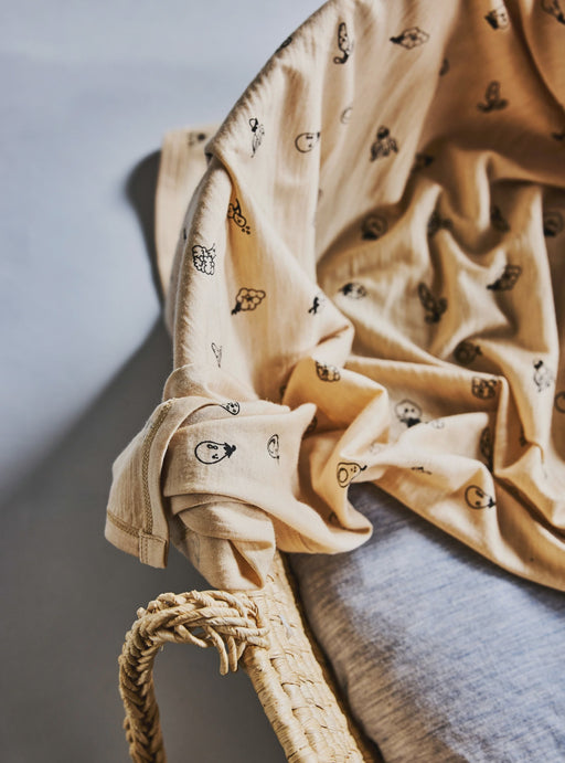 LFOH - SWADDLE BLANKET WHEAT MARLE FRUIT'N'VEG