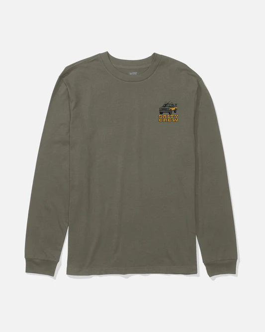 SALTY CREW - TRUCK STOP BOYS LS TEE DUSTY OLIVE