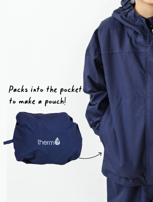 THERM - PACKAWAY RAINSHELL NAVY