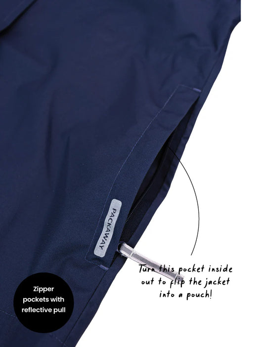 THERM - PACKAWAY RAINSHELL NAVY