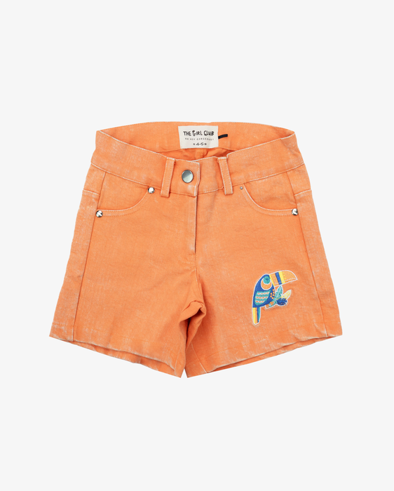 THE GIRL CLUB - TOUCAN RESROT DENIM SHORTS