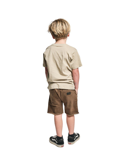 MUNSTER - BEAMER DENIM SHORT CHOCOLATE