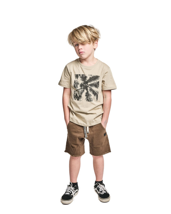 MUNSTER - BEAMER DENIM SHORT CHOCOLATE