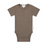 JAMIE KAY - ORGANIC COTTON MODAL DARCY RIB TEE BODYSUIT BROWNIE MARLE