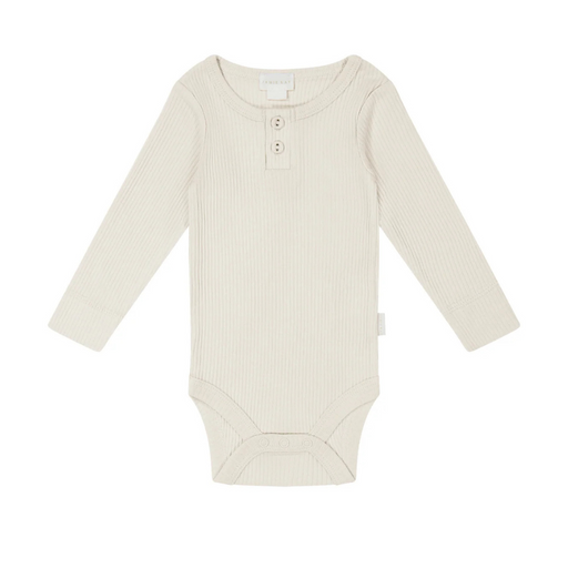 JAMIE KAY - ORGANIC COTTON MODAL LONG SLEEVE BODYSUIT MILK