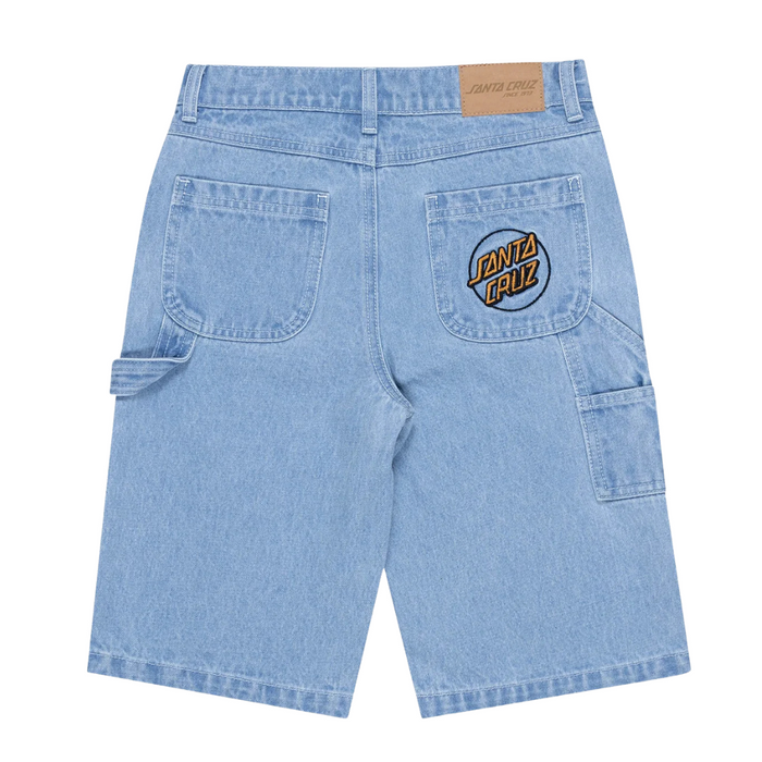 SANTA CRUZ OPUS GRIP DOT CARPENTER SHORT - BLEACHED  DENIM