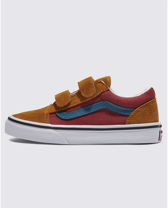 VANS - KIDS OLD SKOOL V COLOUR BLOCK MULTI/TRUE WHITE