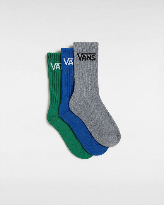 VANS - KIDS CLASSIC CREW SOCKS 3 PACK MULTI