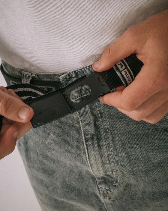 RUSTY - FLIP DADDY ELASTIC WEBBING BELT YOUTH BLACK
